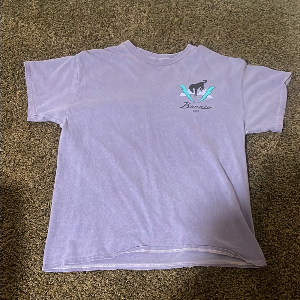 Purple Bronco Graphic T-Shirt